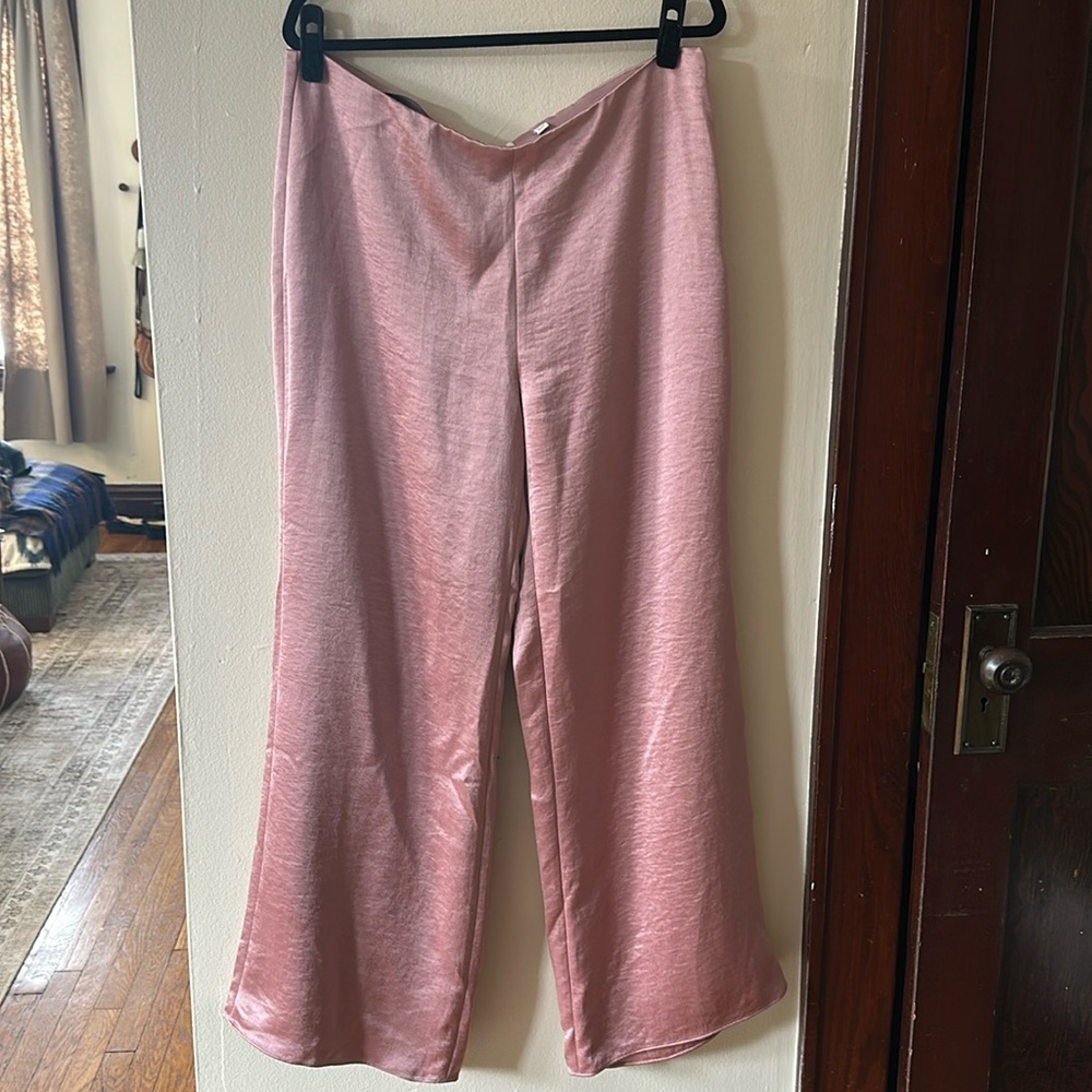 XL Vince Wide Leg Satin Pants